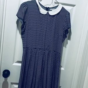 Blue polka dot Forever 21 dress